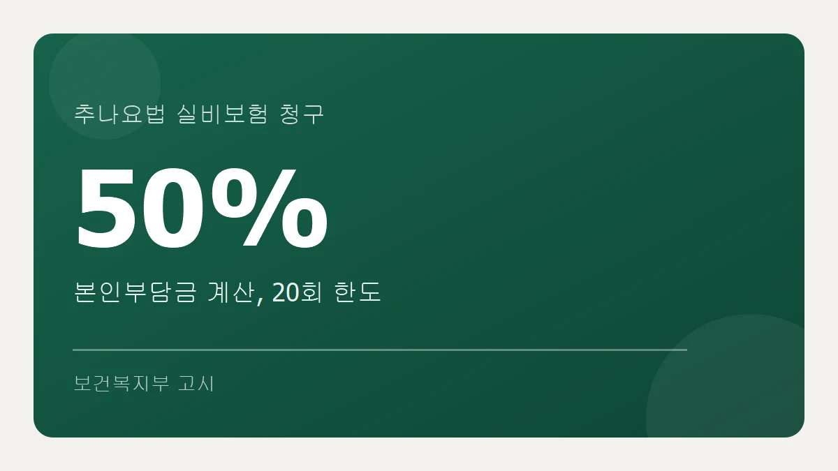 추나요법 실비보험 청구