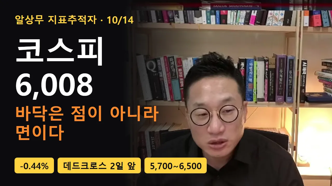 코스피 6,008로 끝난 수요일, 알상무가 "바닥은 점이 아니라 면"이라고 한 이유